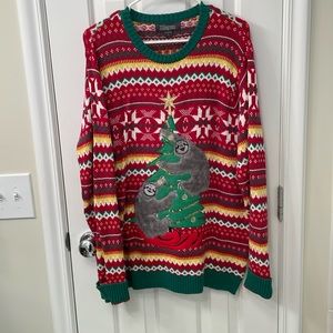 ugly christmas sweater/sloths